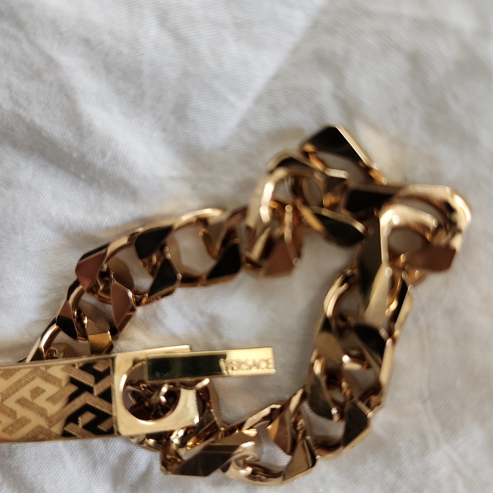 Versace Gold-Tone Chain Bracelet - Picture 9 of 12
